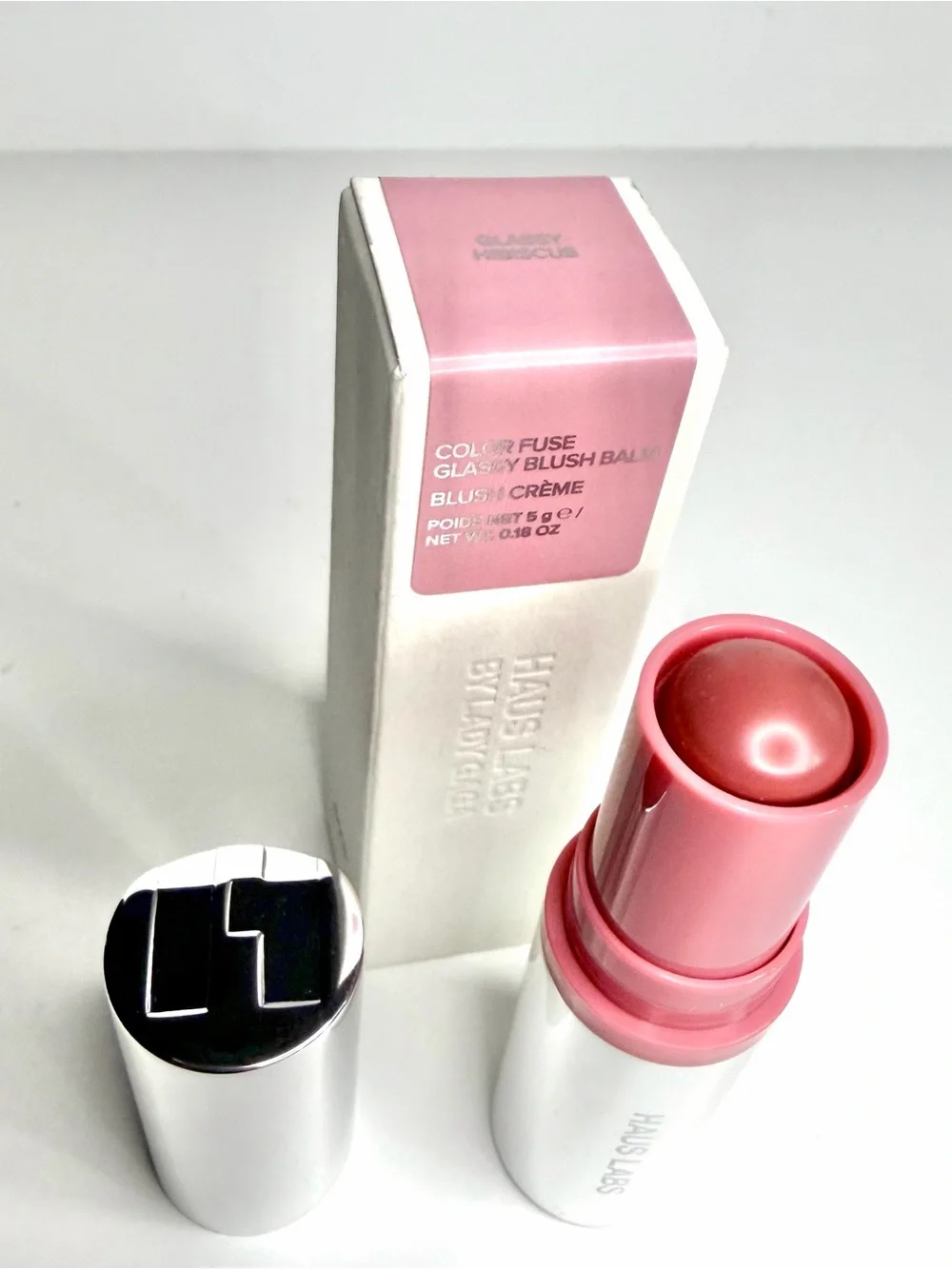 Haus Labs Color Fuse Glassy Blush Balm Stick GLASSY HIBISCUS
